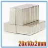 N35 - neodymium magnet - strong block - 20mm * 10mm * 2mmN35