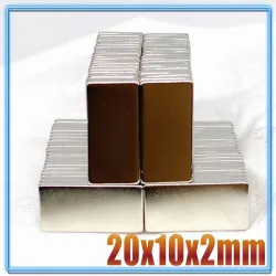 N35 - neodymium magneet - sterk blok - 20mm * 10mm * 2mmN35