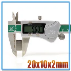 N35 - neodymium magneet - sterk blok - 20mm * 10mm * 2mmN35