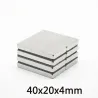 N35 - neodymium magneet - sterk blok - 40mm * 20mm * 4mmN35