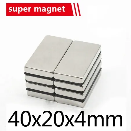 N35 - neodymmagnet - sterk blokk - 40mm * 20mm * 4mm
