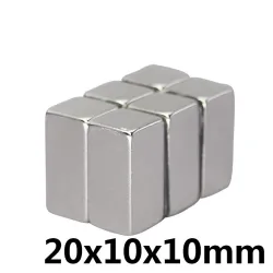 N35 - aimant néodyme - bloc cuboïde puissant - 20 mm * 10 mm * 10 mm