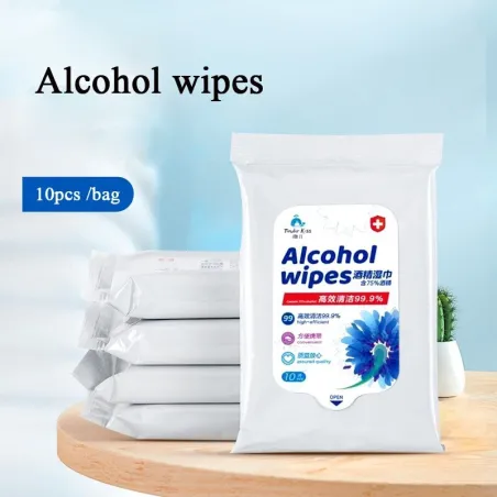 Antibacterial wet wipes - 75% alcoholSkin