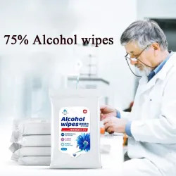Antibakteeriset kosteuspyyhkeet - 75% alkoholia