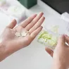 Wegwerphanddesinfecterend middel - zeeptabletten - bloembladvormHuid