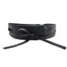 Ceinture large à nouer - cuir souple