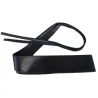 Ceinture large à nouer - cuir souple