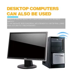 Bezprzewodowa karta Wi-Fi LAN - adapter z anteną - USB - 150MbpsSieć