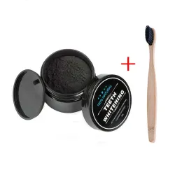 Blanqueamiento dentalCarbón activado natural para blanquear los dientes - polvo / cepillo de dientes