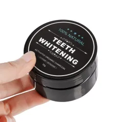 Natural activated teeth whitening charcoal - powder / toothbrushTeeth Whitening