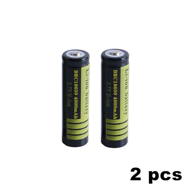 Bateria Li-on 18650 original - 3,7 V - 4000mAh - recarregável - carregador USB