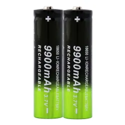 GTF - 18650 - 3.7V - 9900mAh - Batterie Li-on - rechargeable