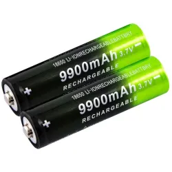 GTF - 18650 - 3,7V - 9900mAh - Li-on batteri - oppladbart