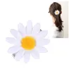 Decorative hair clips - white daisies - 10 piecesHair clips