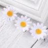 Ozdobne spinki do włosów - białe stokrotki - 10 sztukSpinki Do Włosów