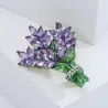 Bando de cristal lavanda - broche