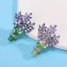 Bouquet de lavande en cristal - broche