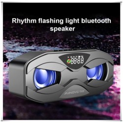 Altifalante Bluetooth - graves potentes - Rádio FM - cartão TF - LED - com visor