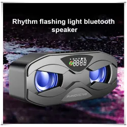 Altoparlante Bluetooth - Bassi potenti - Radio FM - Scheda TF - LED - Con display