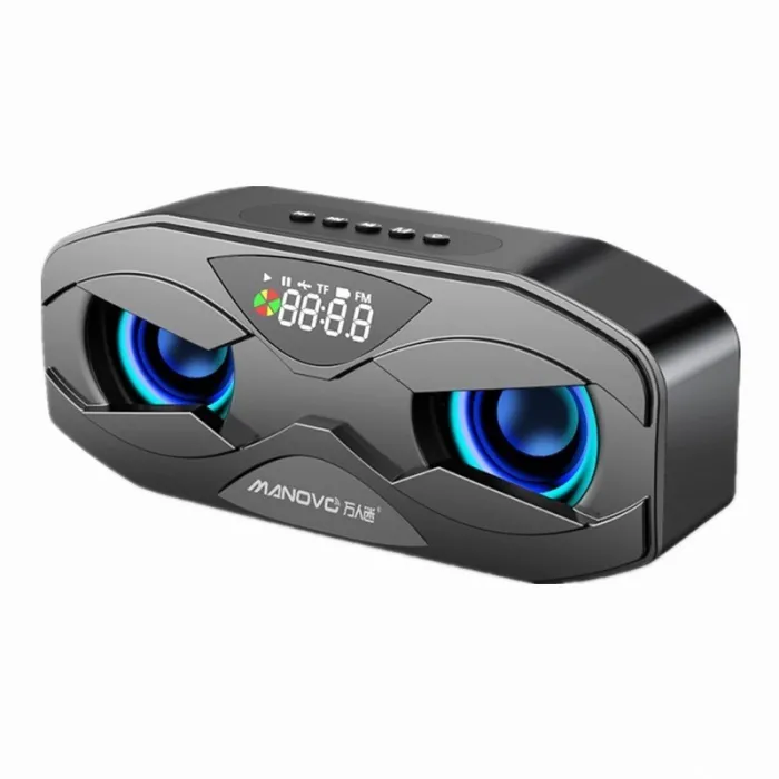 Altoparlante Bluetooth - Bassi potenti - Radio FM - Scheda TF - LED - Con display