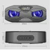 Altoparlante Bluetooth - Bassi potenti - Radio FM - Scheda TF - LED - Con display