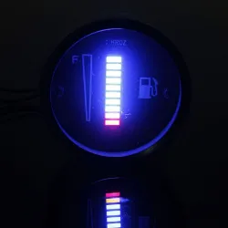 Partes interiores10 LED 12V - sensor de nivel de combustible de calibre de motocicleta / coche - aleación de aluminio