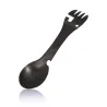 Couverts multifonctions en inox - cuillère - fourchette - couteau - décapsuleur / ouvre-boîte