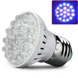 Lâmpada de cultivo de plantas - 20 LED - luz UV - E27 - 1W