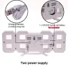 Modern 3D wall clock - LED - digital alarm clock - with lightClocks
