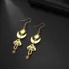 AretesPendientes largos de moda - hongo / estrellas / luna