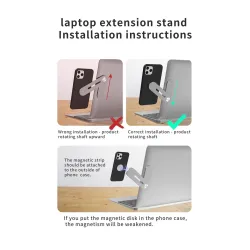 Supporto per telefono con schermo per computer / laptop - regolabile