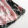 Sexy camicia da notte floreale - mini abito