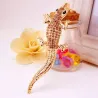Crystal golden crocodile - keychainKeyrings
