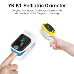 YK K1 - pediatric finger oximeter - pulse / blood oxygen / saturation meter - for kidsMeasuring instruments