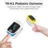 YK K1 - saturimetro da dito pediatrico - misuratore di pulsazioni / ossigeno nel sangue / saturazione - per bambini
