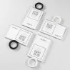 Porte-carte d'identité transparent - avec cordon