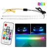 Lumière RVB - lumières DRL de voiture - bande LED colorée - étanche - 2 pièces