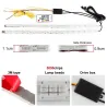 Lumière RVB - lumières DRL de voiture - bande LED colorée - étanche - 2 pièces