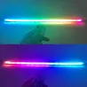 Lumière RVB - lumières DRL de voiture - bande LED colorée - étanche - 2 pièces