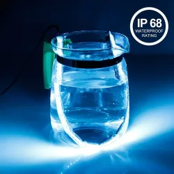 Lumière RVB - lumières DRL de voiture - bande LED colorée - étanche - 2 pièces