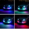 Luce RGB - luci DRL per auto - striscia LED colorata - impermeabile - 2 pezzi