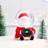Christmas Santa Claus / snowman - snow globe - with LEDStatues & Sculptures