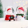 Christmas Santa Claus / snowman - snow globe - with LEDStatues & Sculptures