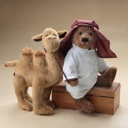 Animales de pelucheOsito de peluche estilo árabe - con camello - peluche