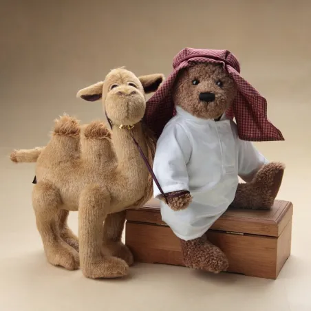 Arabtyylinen nalle - kamelilla - pehmolelu