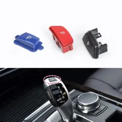 Bouton de stationnement automatique du levier de vitesse de voiture - capuchon avec lettre P - pour BMW