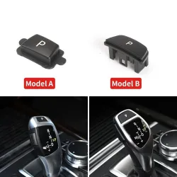 Bouton de stationnement automatique du levier de vitesse de voiture - capuchon avec lettre P - pour BMW
