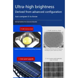 Solcellegatelys - LED vegglampe - COB - 3-modus - bevegelsessensor - vanntett
