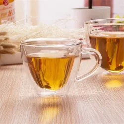 Hjerteformet glas - dobbeltvæg - kaffe/te krus