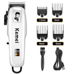 KM-PG809A Kemei - elektryczna maszynka do strzyżenia włosów - bezprzewodowa - z grzebykamiTrymery do włosów